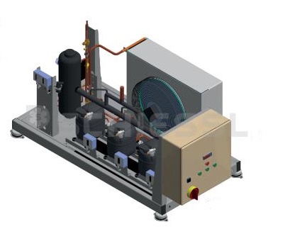 více o produktu - Euro Line sdružená jednotka verze 2 EV4E-NJ6226ZX, R134a s kondenzátorem, Schiessl